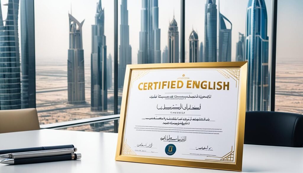 certified arabic to english translation dubai